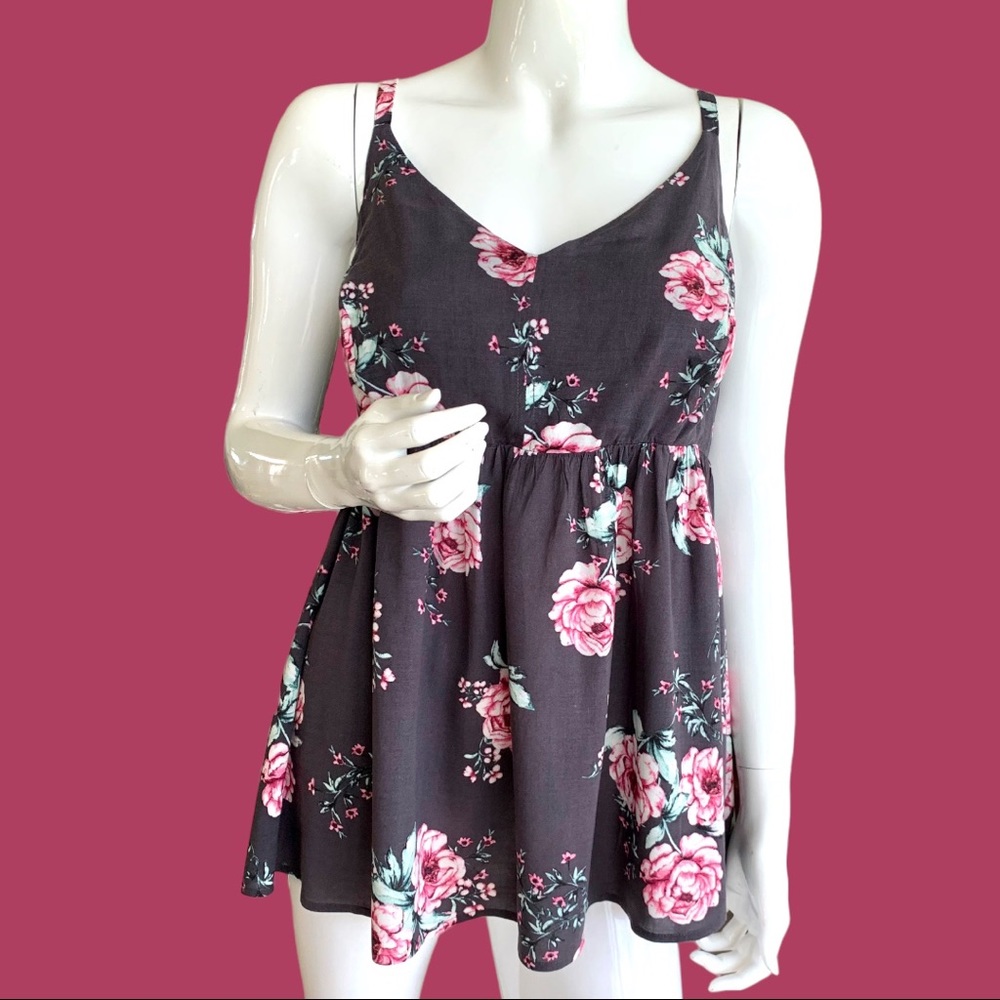 TORRID BABYDOLL CHALLIS SWEETHEART TANK. SIZE 00
